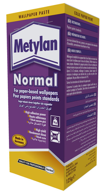 metylan glue for wallpaper by Henkel