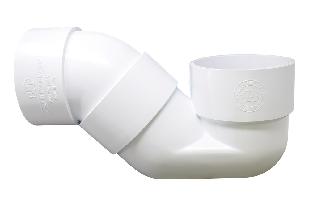 p-trap UPVC white– elbow45.com