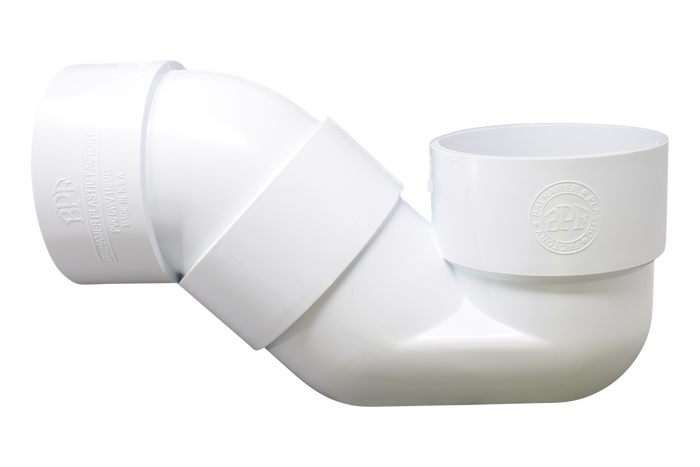 p-trap UPVC white– elbow45.com