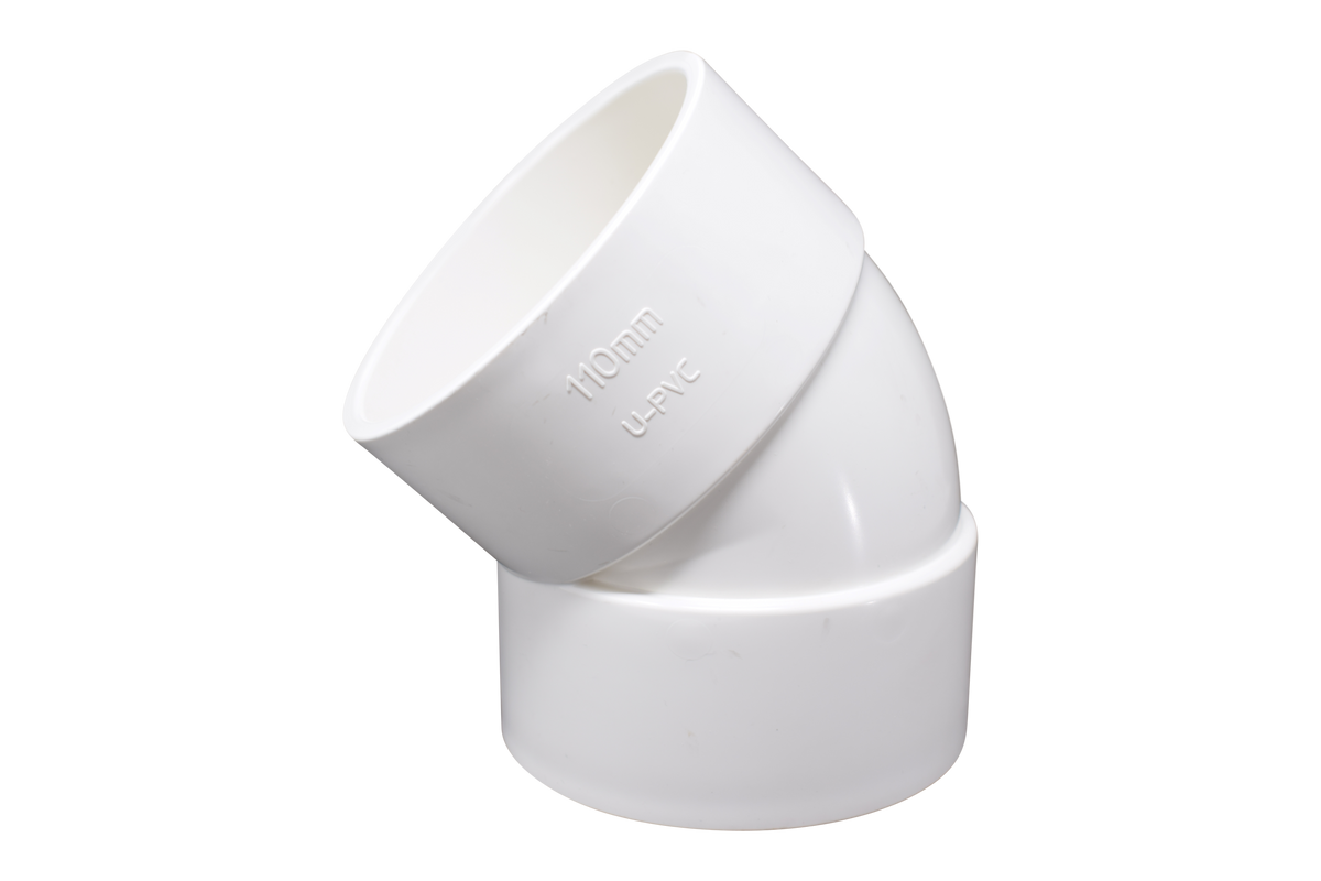 elbow 45 ° UPVC white | elbow45.com