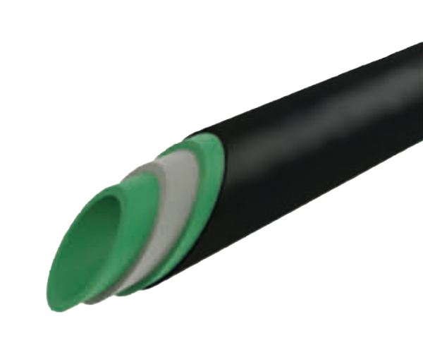 ppr pipe multi layer uv/fiberglass black tahweel™ - elbow45.com