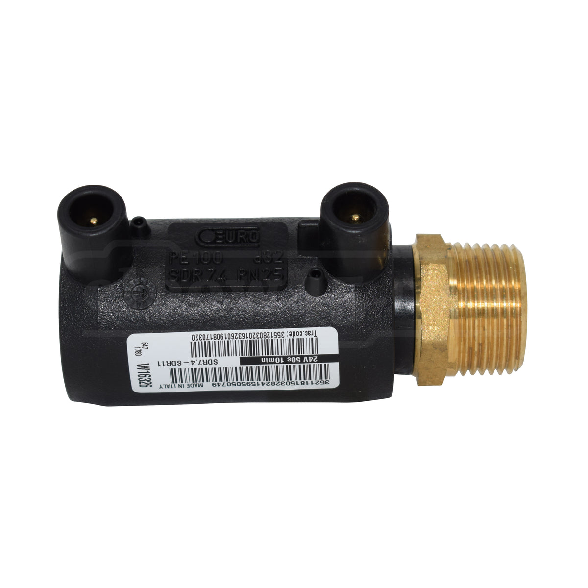 electrofusion transition male socket brass | elbow45.com